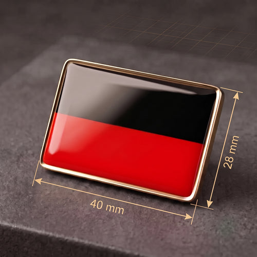 DMK Party Flag Metal Badge for Shirts | DMK Shirt Magnets | 40mm x 28mm